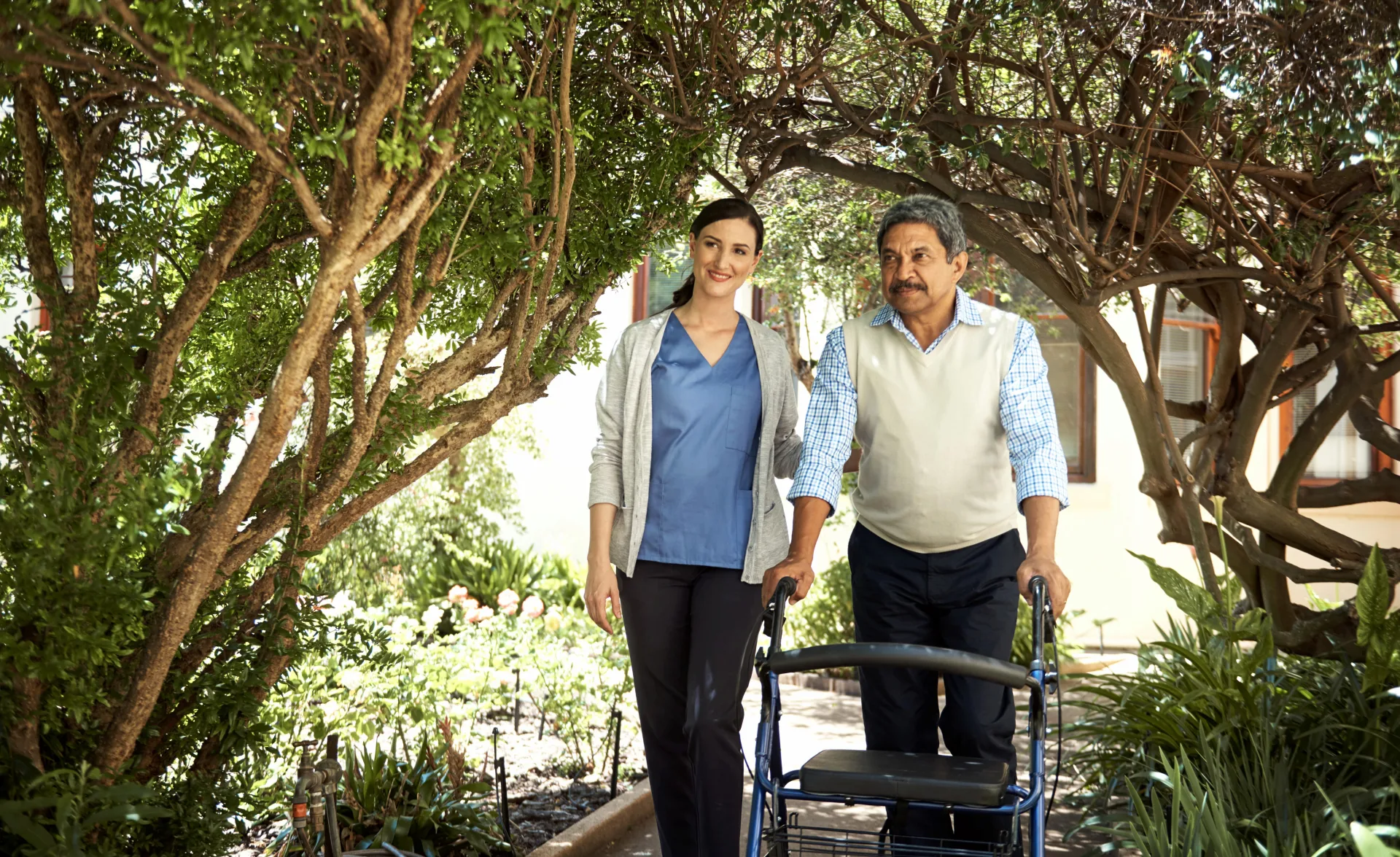 Care4Austin caregiver with senior client